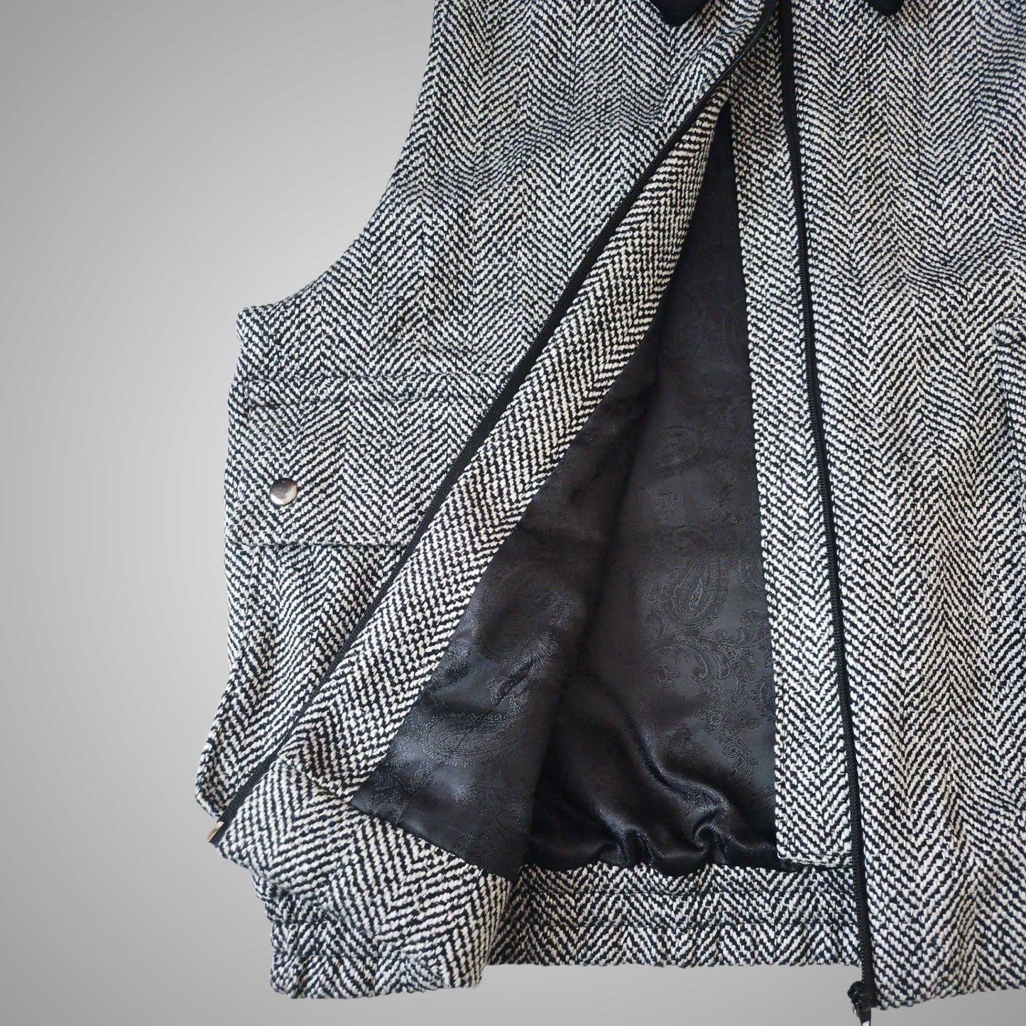 Kai Tweed Utility Vest Jacket