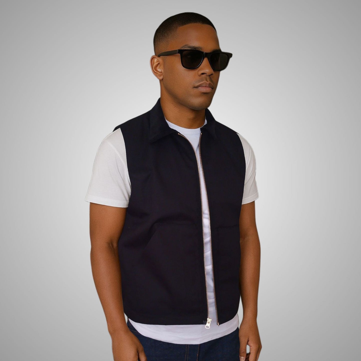 LD vest jacket - Black