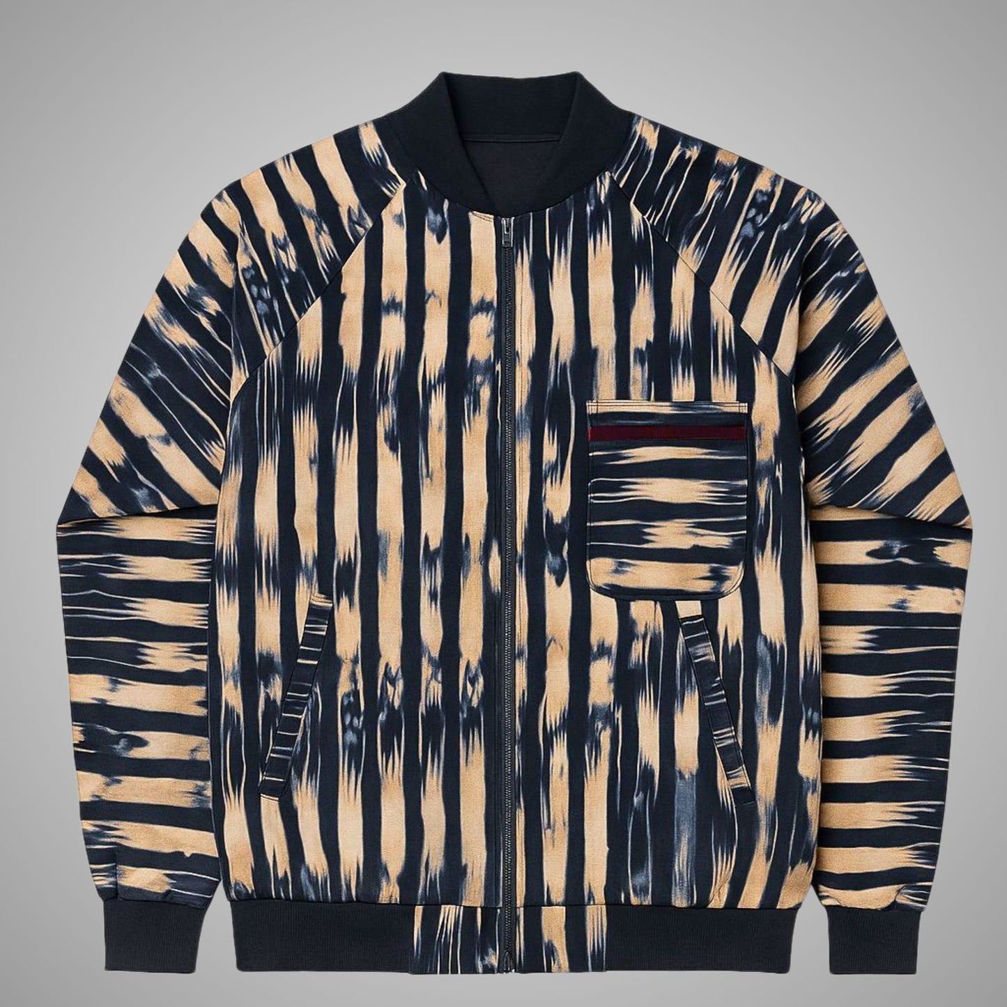 Ankara Bomber Jacket tie-dye print