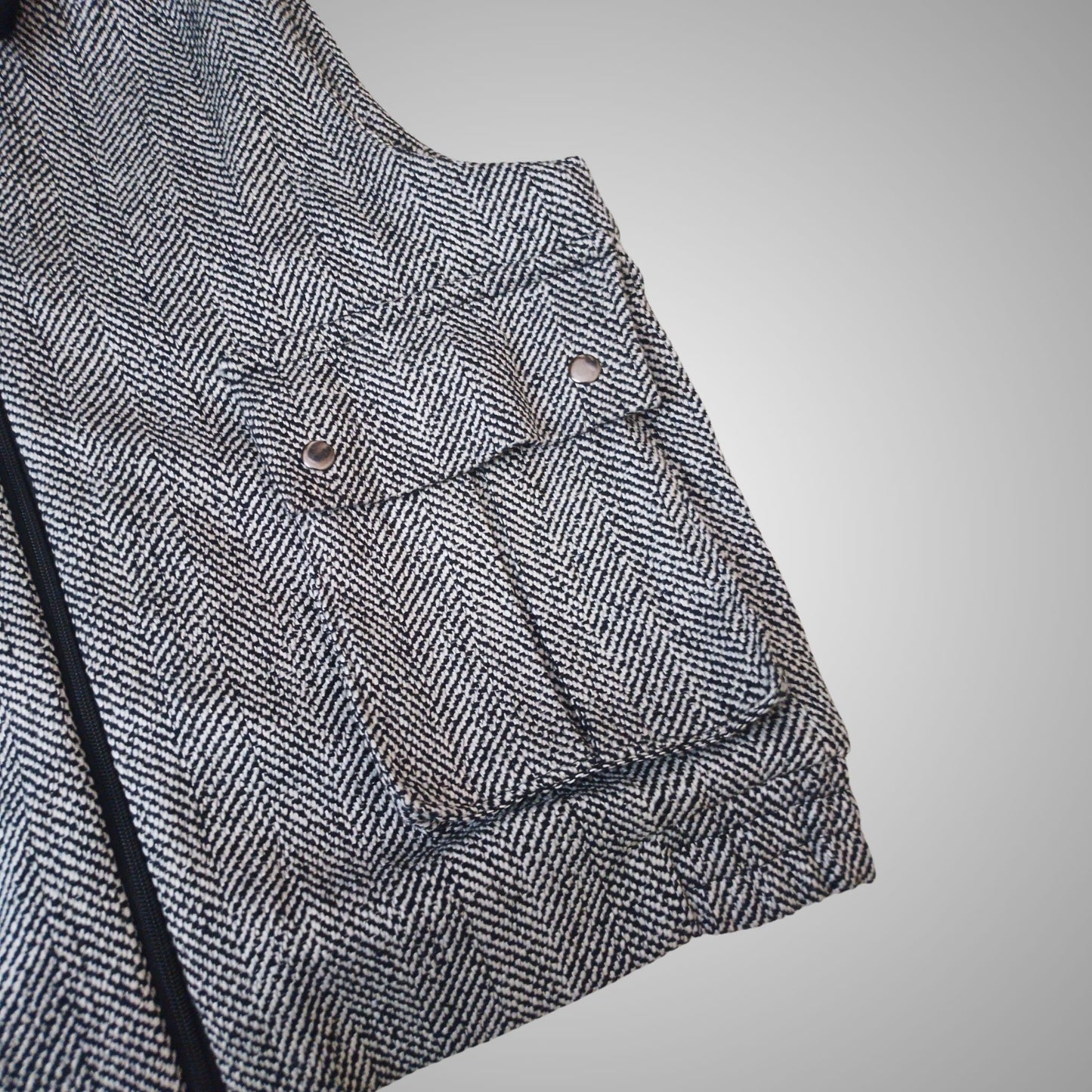 Kai Tweed Utility Vest Jacket